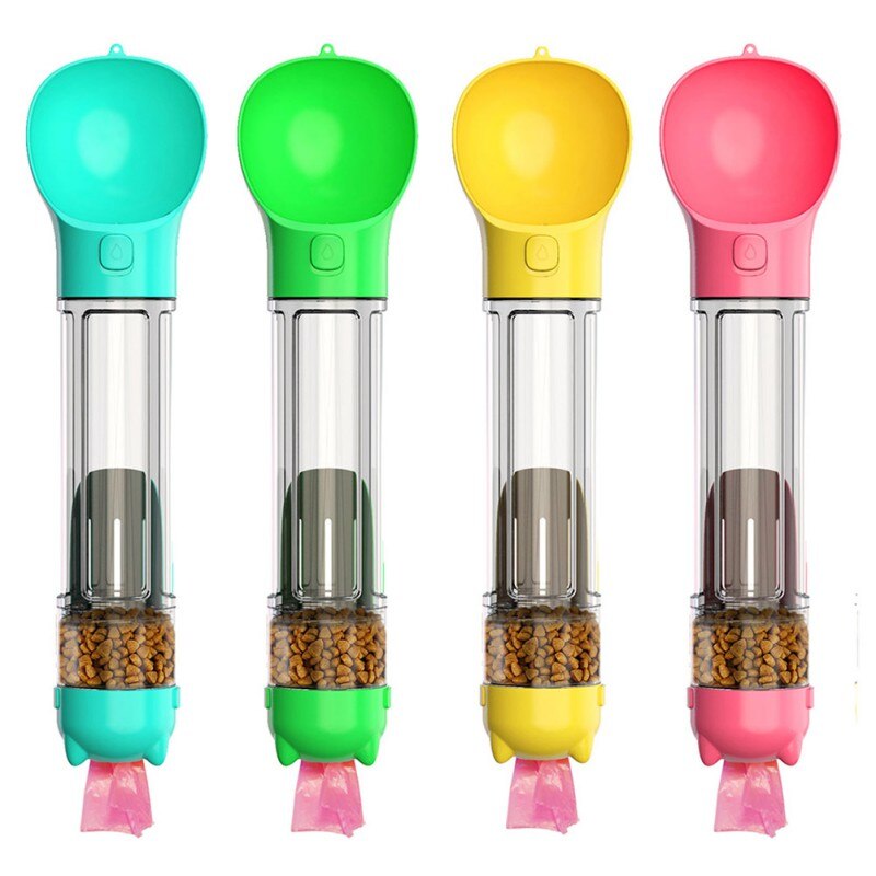Portable Pet Dog Water Bottle Feeder Bowl Water Food Bottle Pets Outdoor Travel Drinking Dog Bowls Water Bowl for Dogs